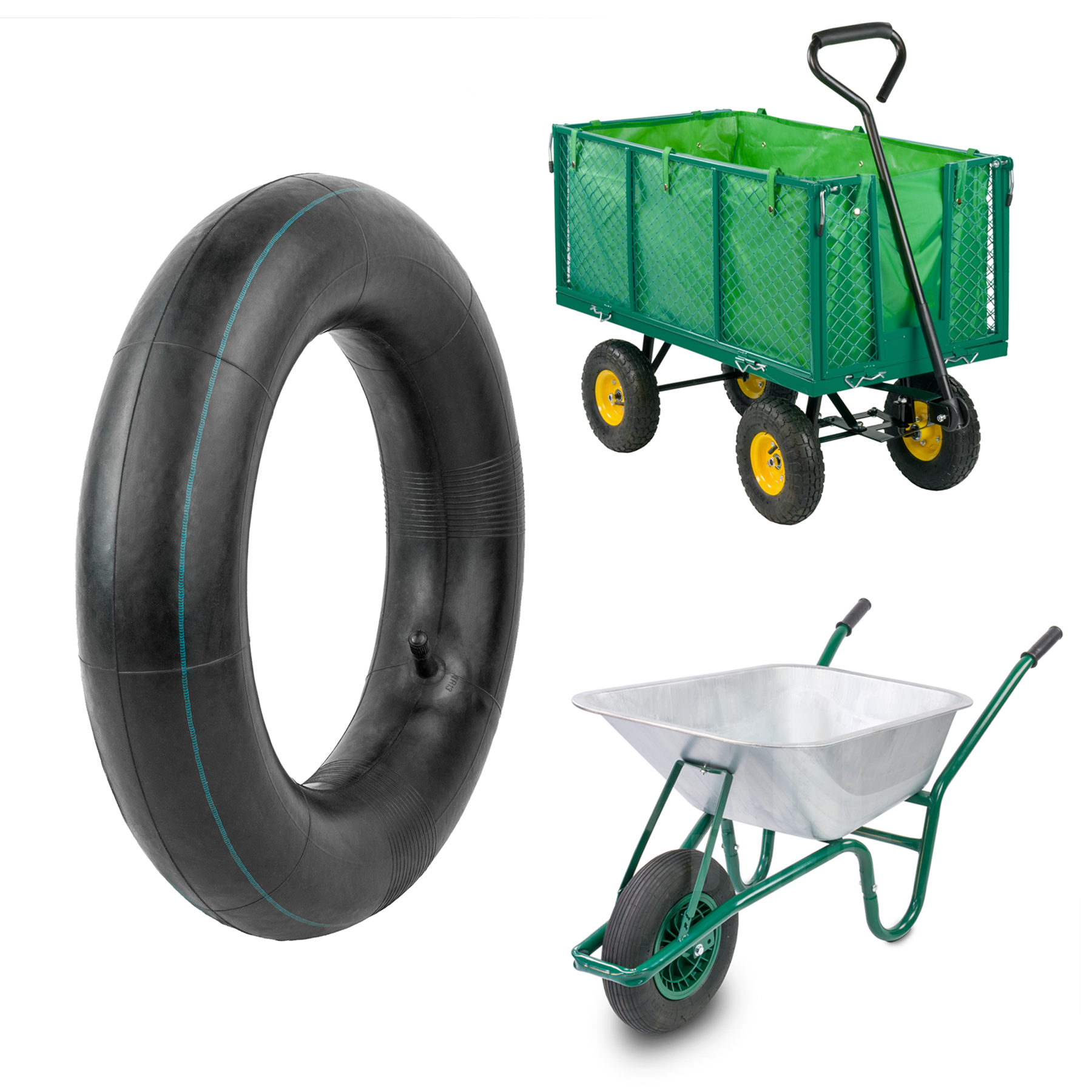 KCT Wheelbarrow Wheel Tyre/Inner Tube Parts (4.80/4.00 - 8) - Fits 16" wheel