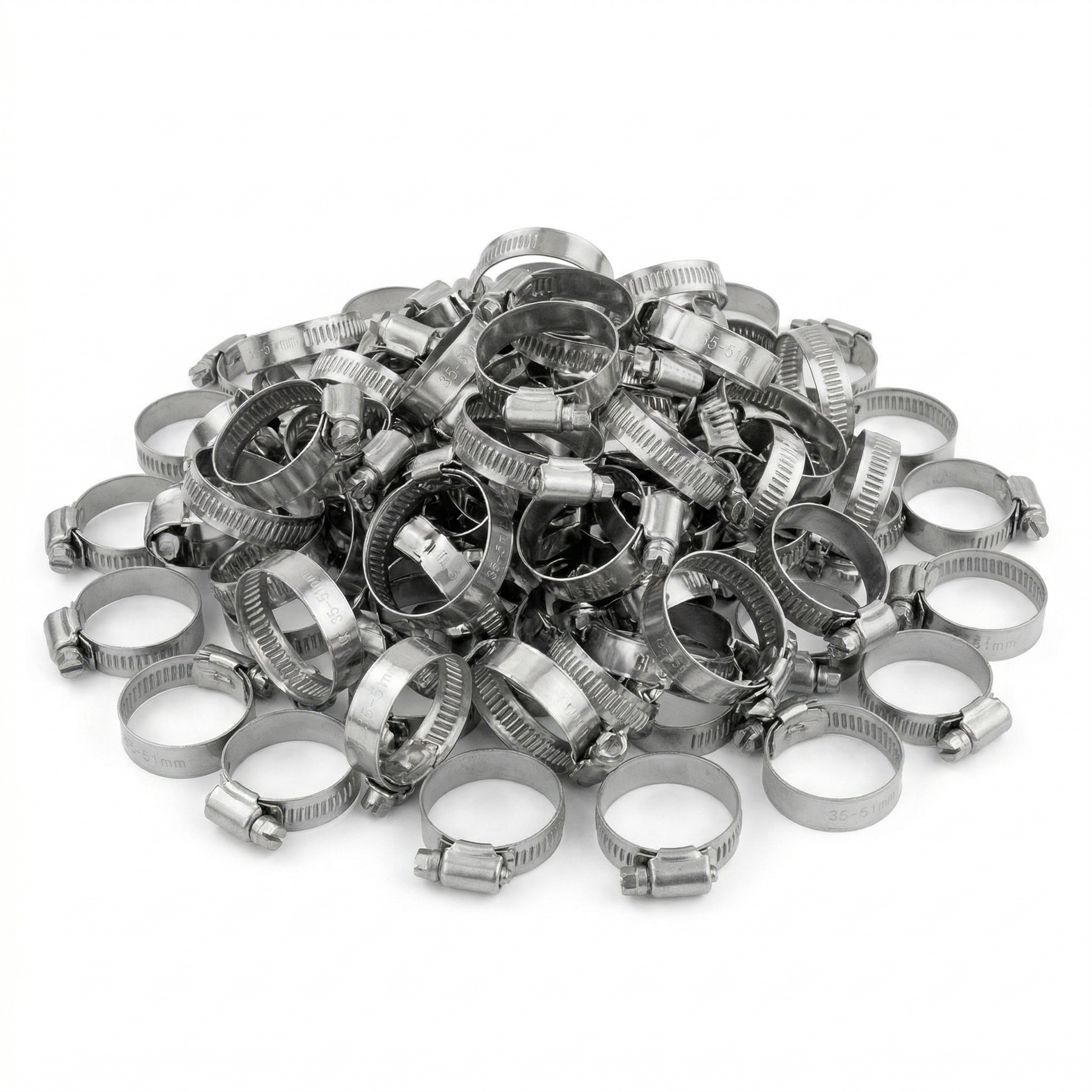 KCT Stainless Steel Hose Pipe Clip Tube Clamps for All types of Hose - Bulk Trade Pack