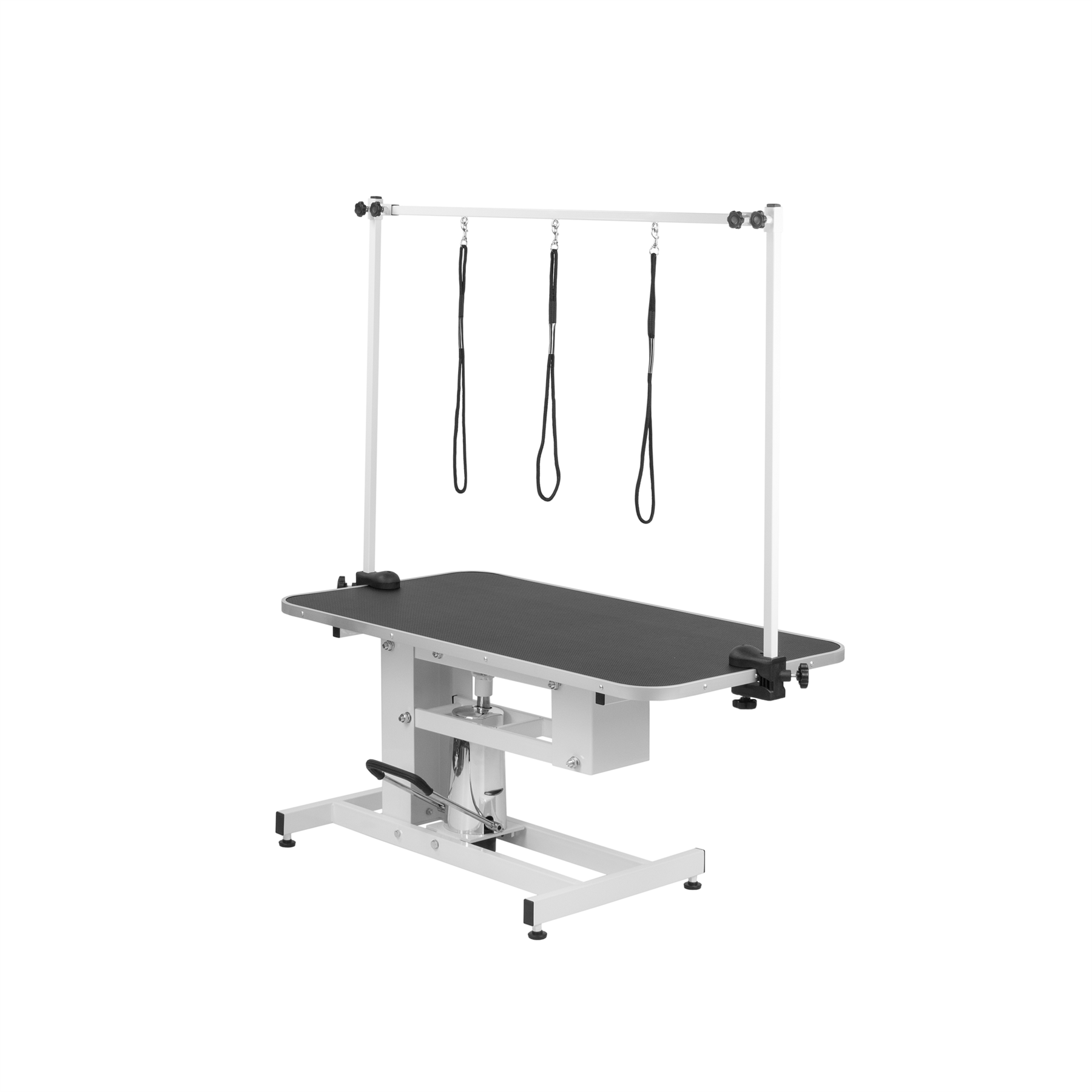 KCT Large White Adjustable Hydraulic Dog Grooming Table