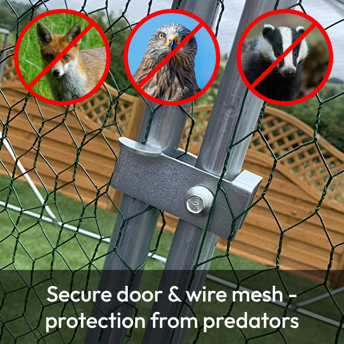 KCT 3x3m Walk In Galvanised Chicken Pet Run