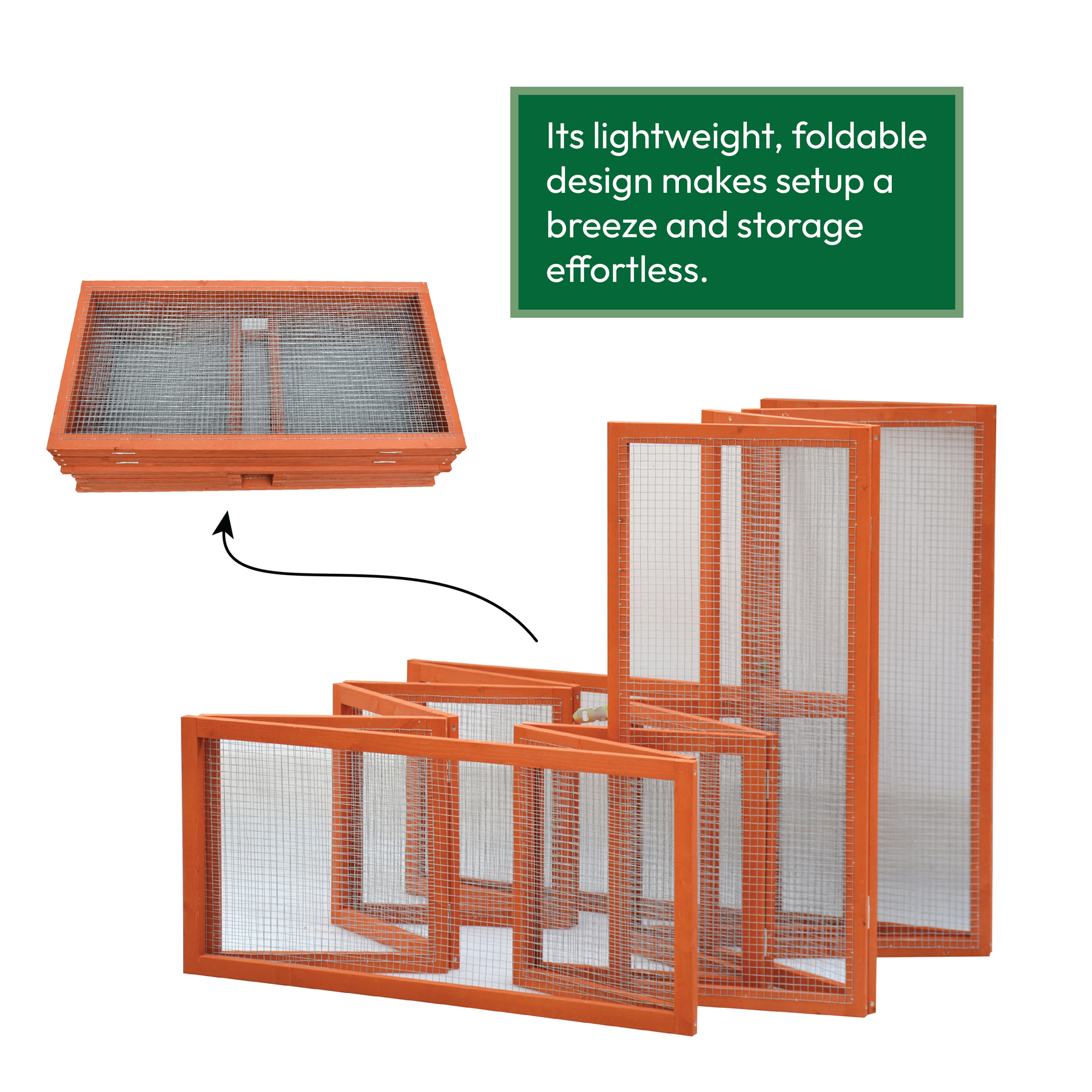 KCT 6ft Wooden Folding Pet Run