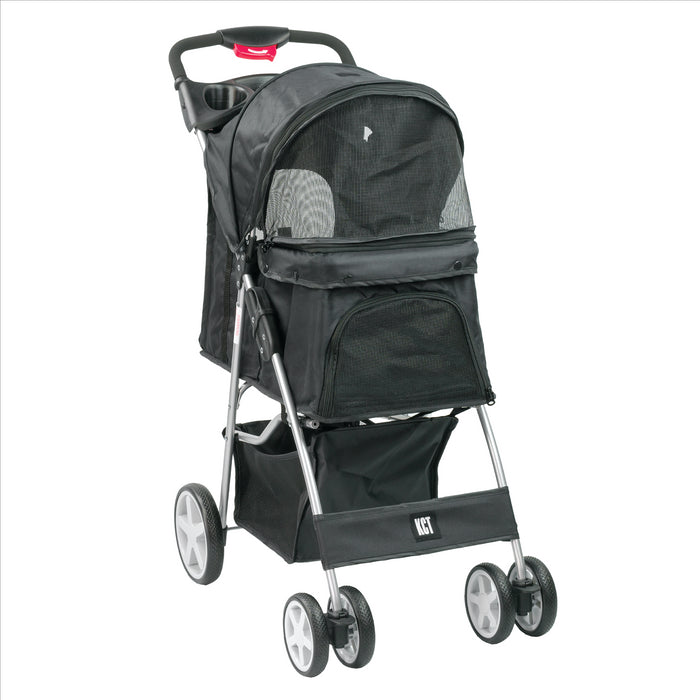 KCT Hooded Pet Stroller with Storage