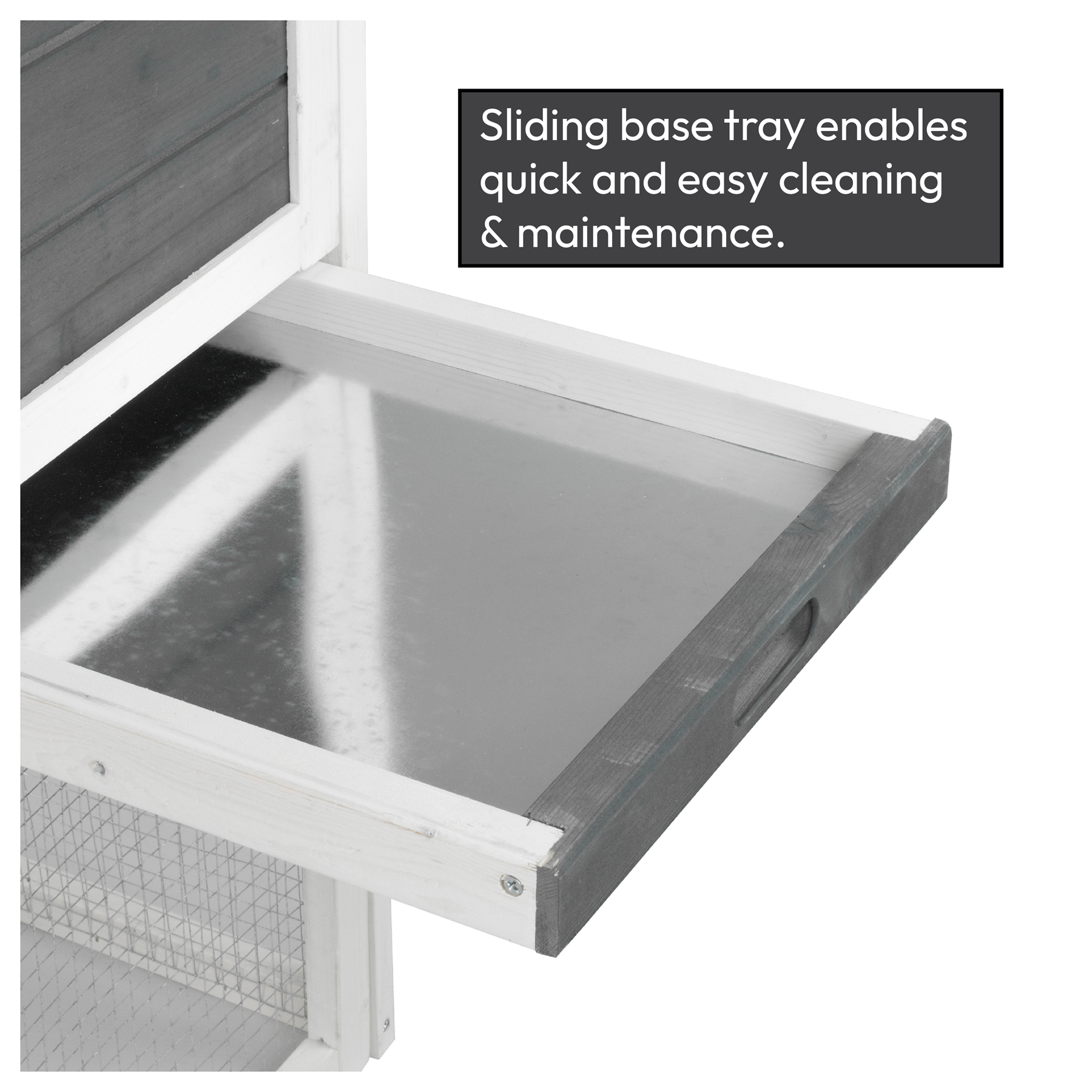 KCT Ancona 4ft Rabbit Hutch with Extended Run - Grey