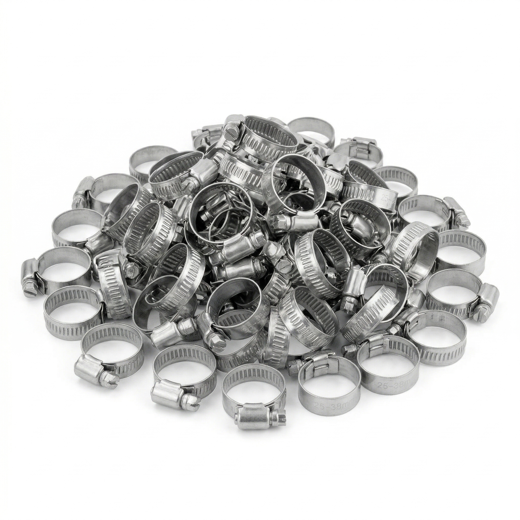 KCT Stainless Steel Hose Pipe Clip Tube Clamps for All types of Hose - Bulk Trade Pack