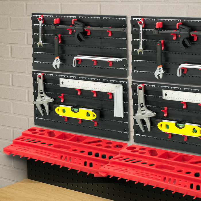 KCT 54pcs Wall Mount Storage Organiser