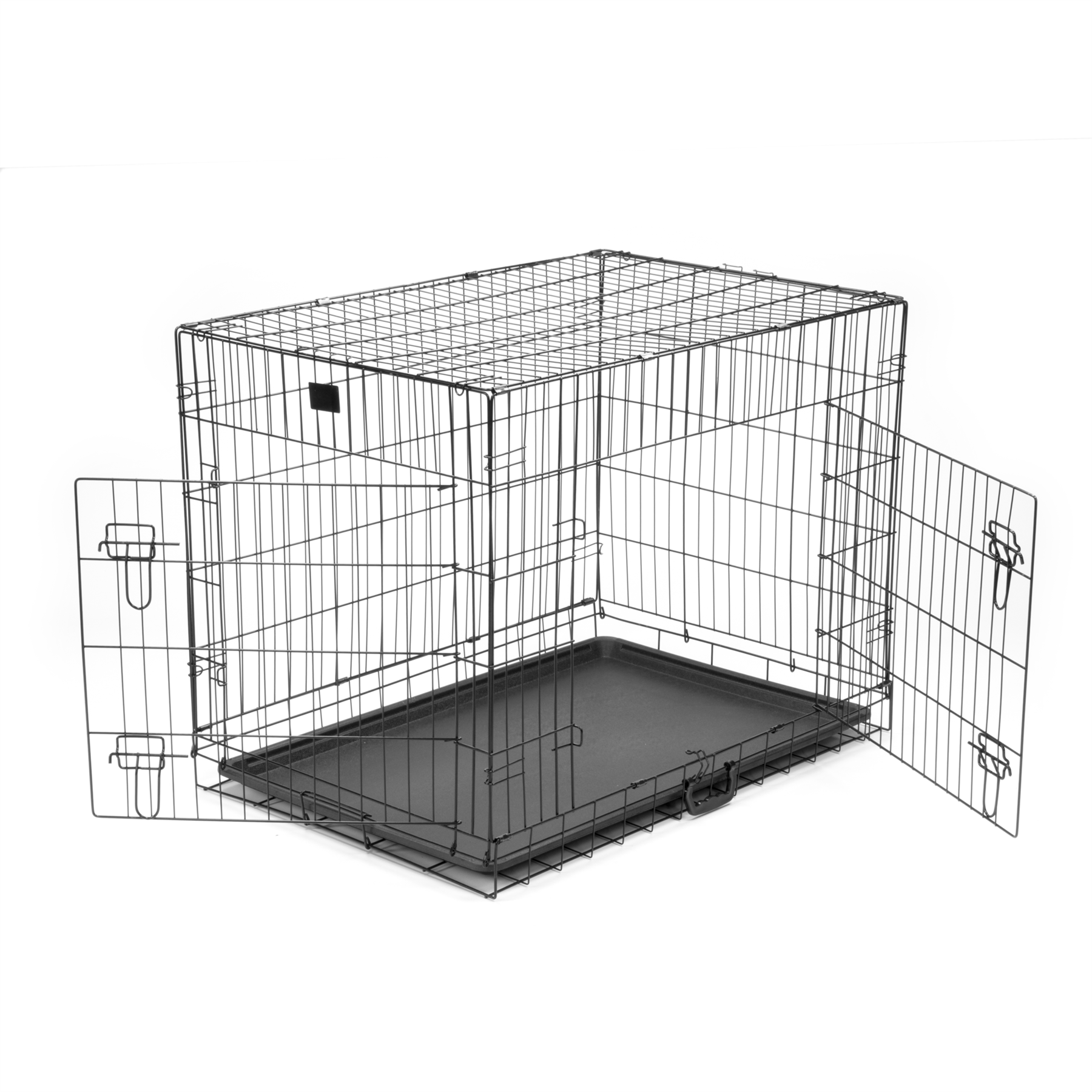 KCT Folding Pet Crates with Plastic Tray
