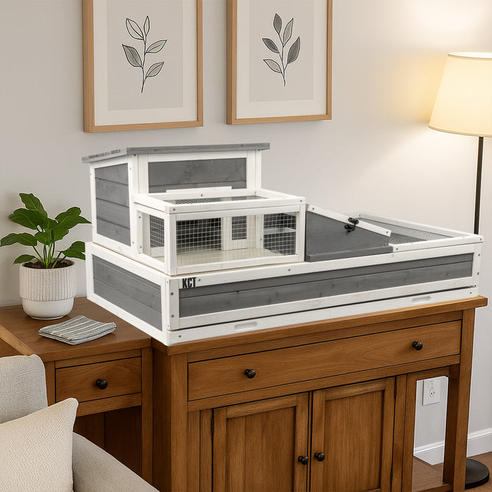 KCT Wooden Tortoise House and Run