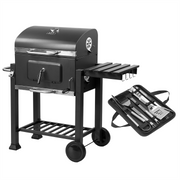 KCT Deluxe Charcoal BBQ Grill with Tool Set