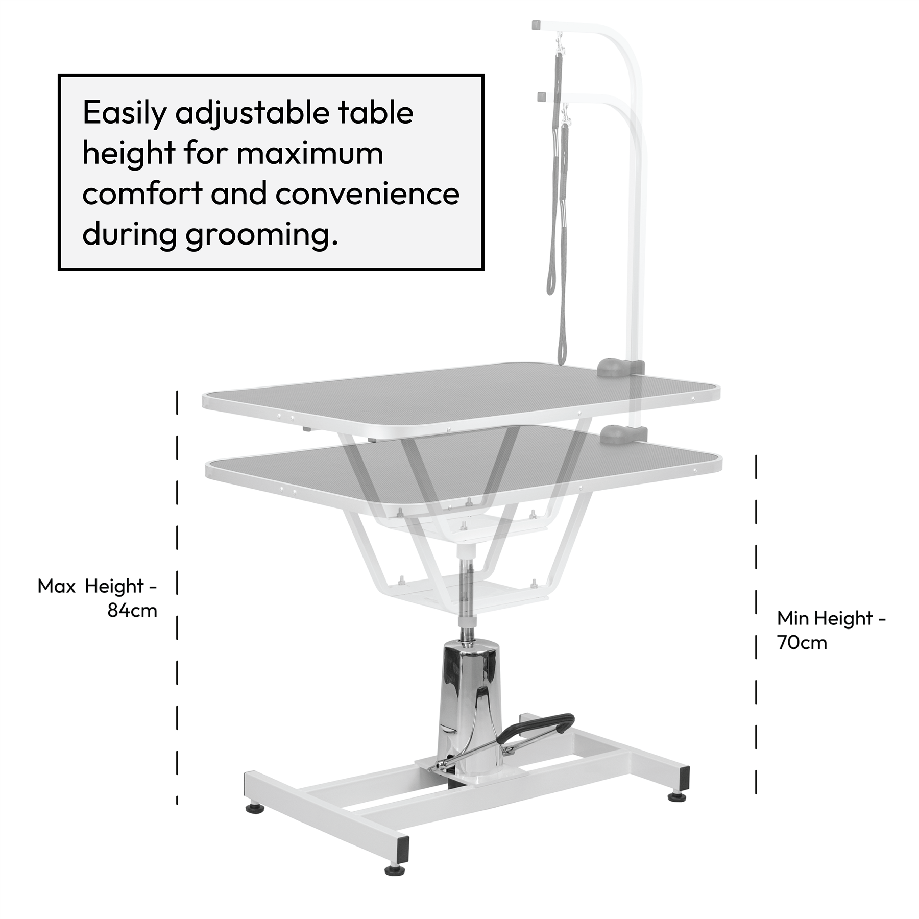 Adjustable Hydraulic Dog Grooming Table - Standard