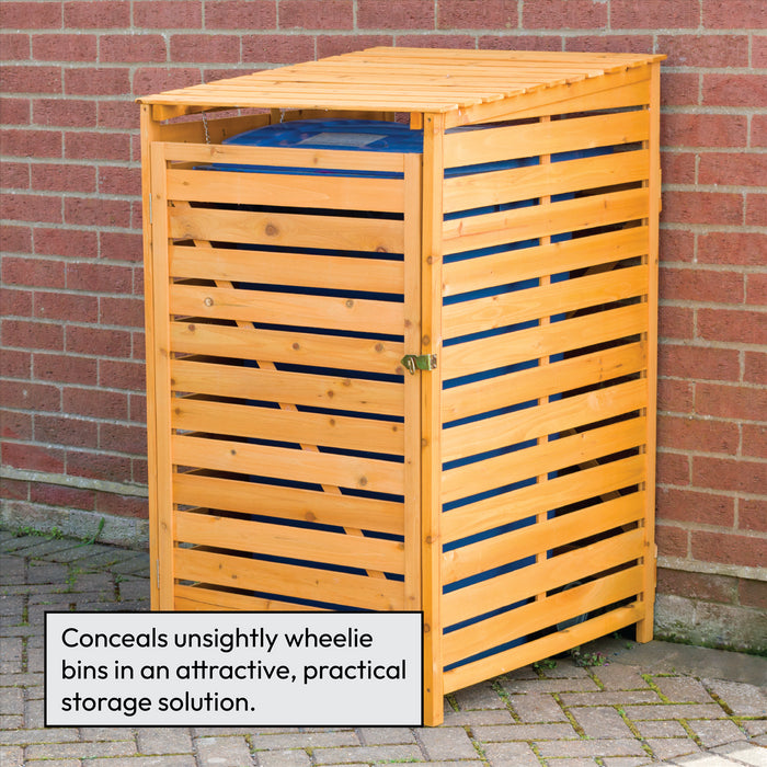 KCT Single Wheelie Bin Storage Shed
