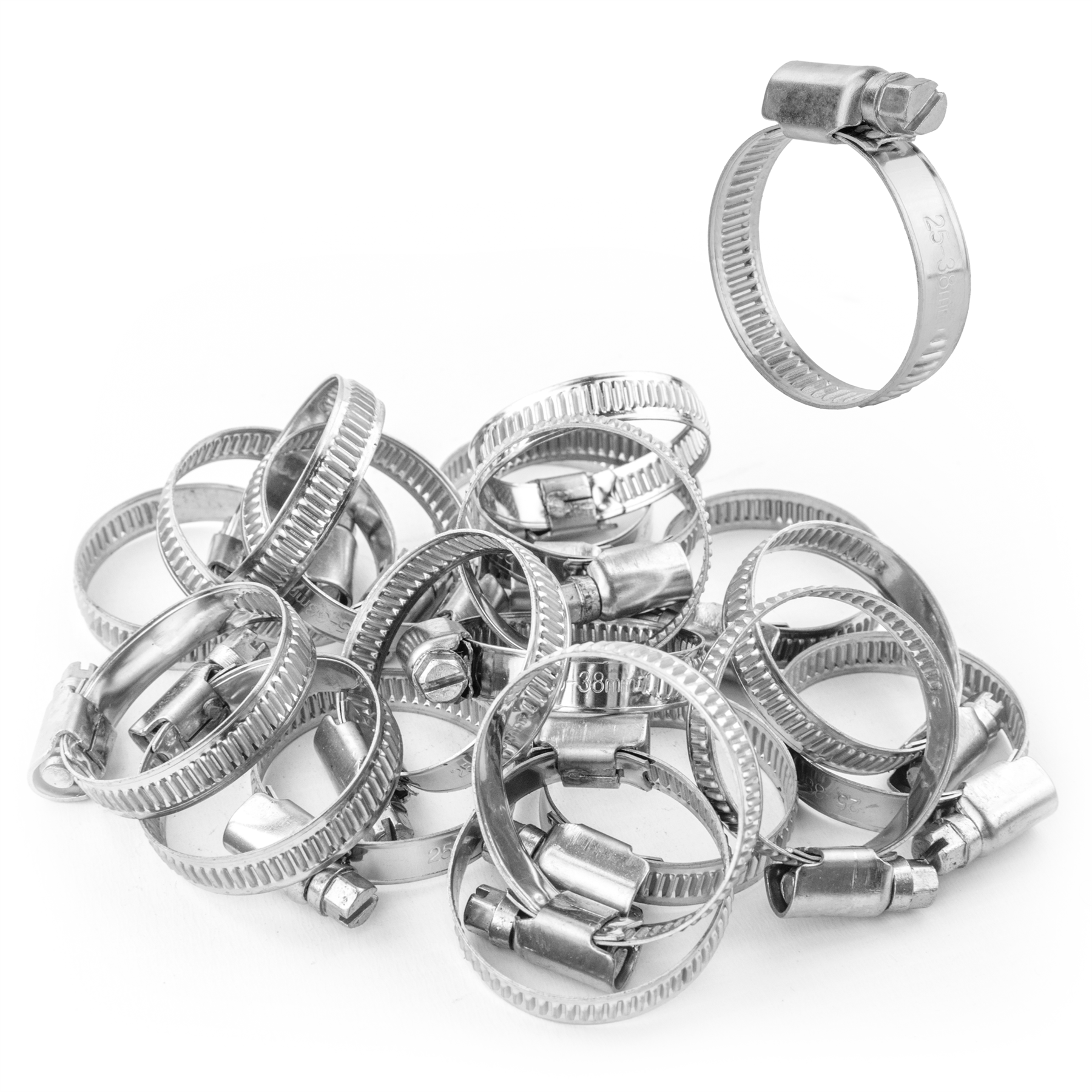 KCT Stainless Steel Hose Pipe Clip Tube Clamps for All types of Hose