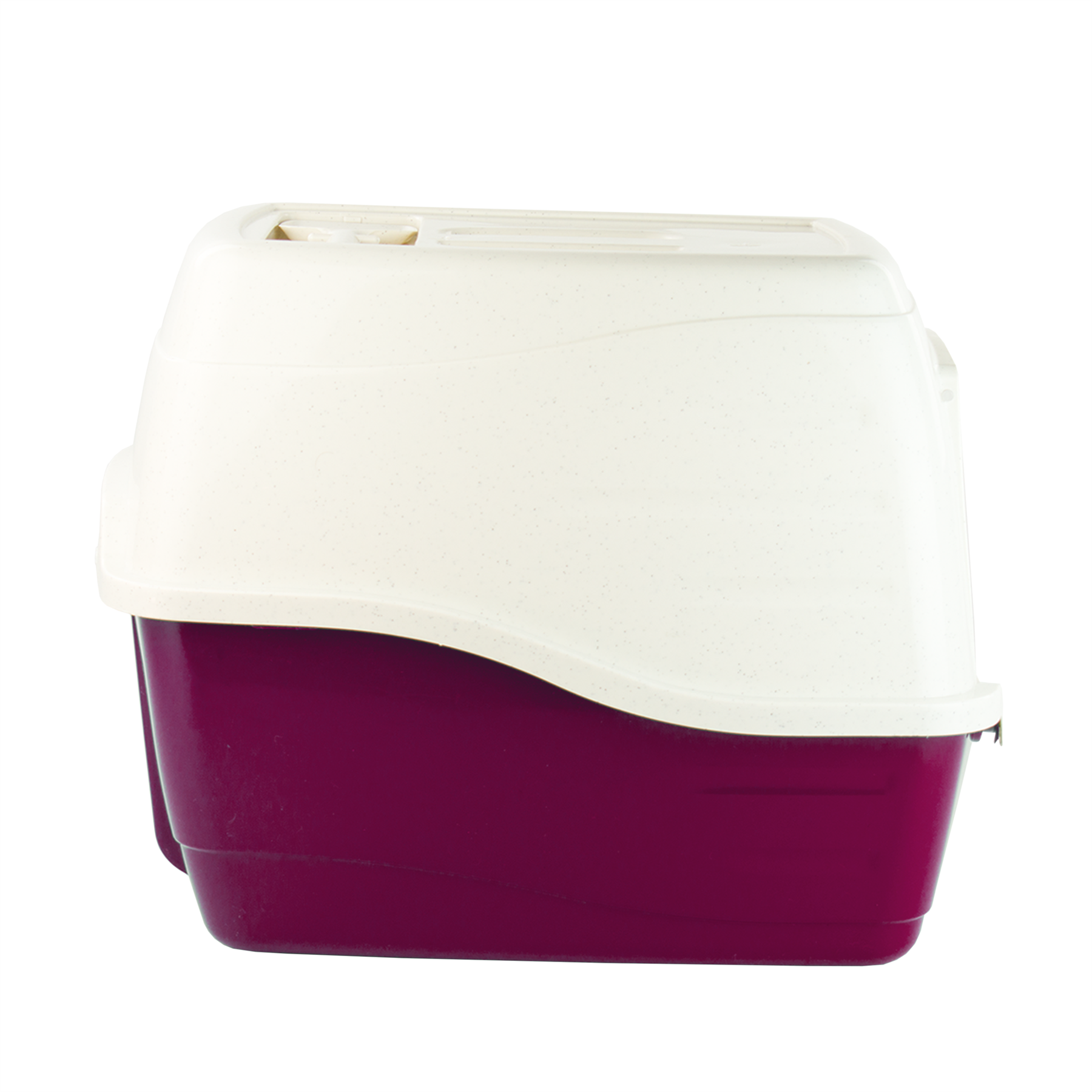 KCT Hooded Cat Litter Box/Tray - Burgundy