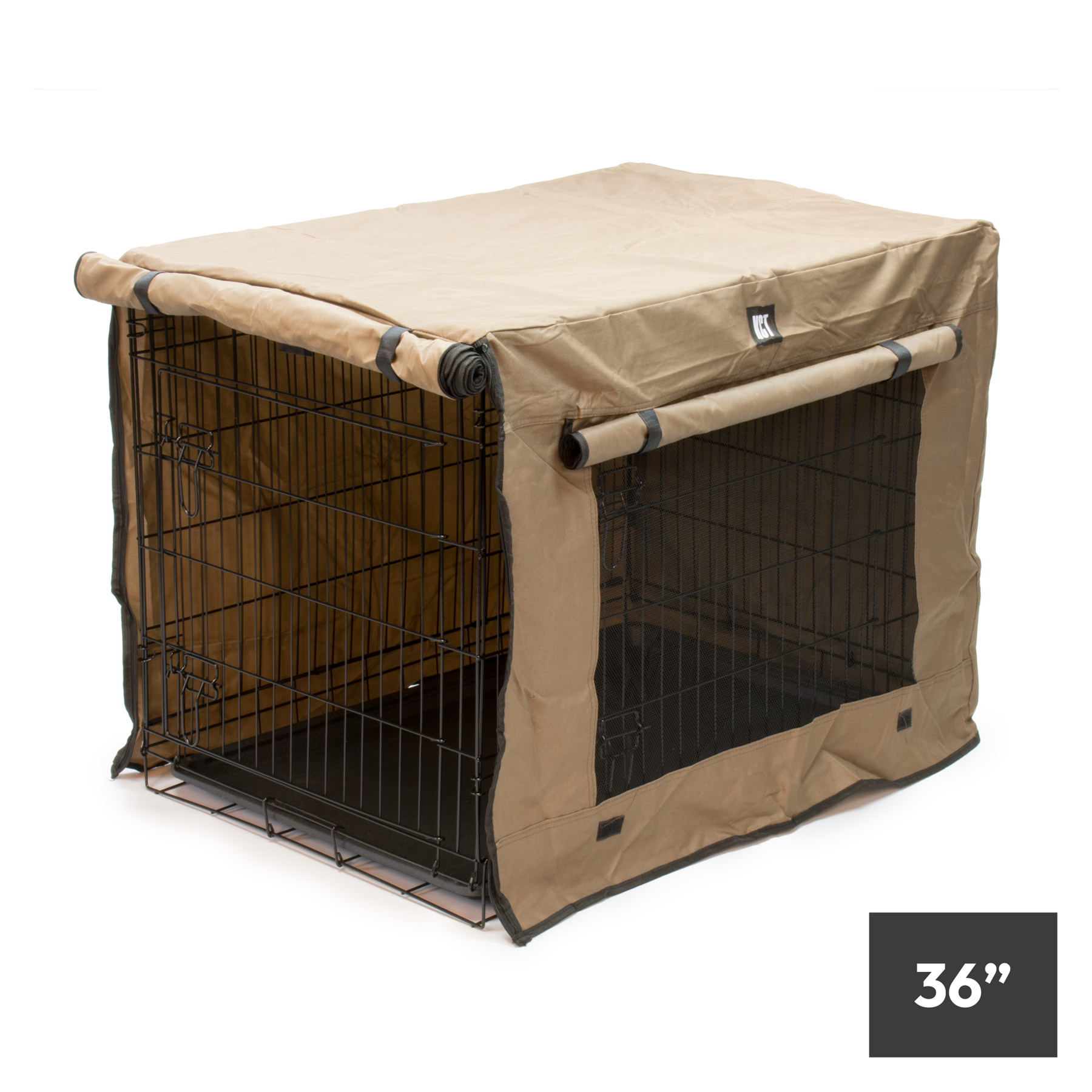 KCT Folding Pet Crate with Fabric Cover