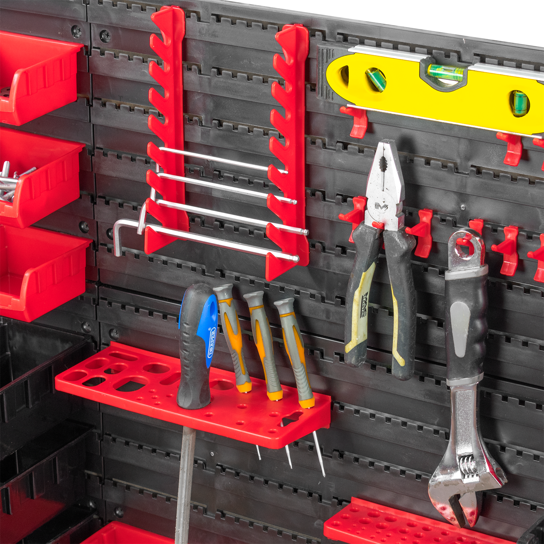 KCT 46pc Wall Mount Storage Bin Organiser