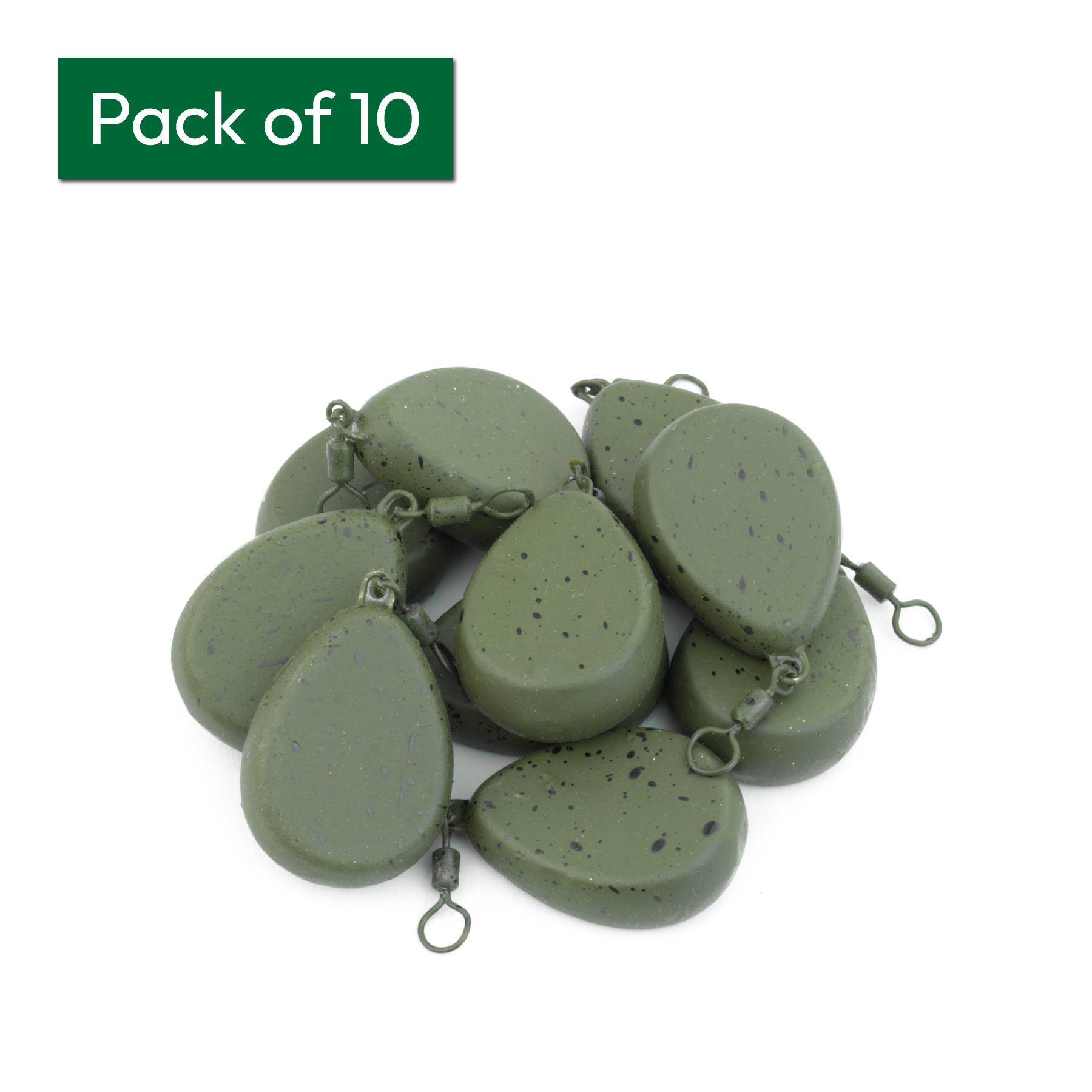 KCT Flat Pear Lead Fishing Weights