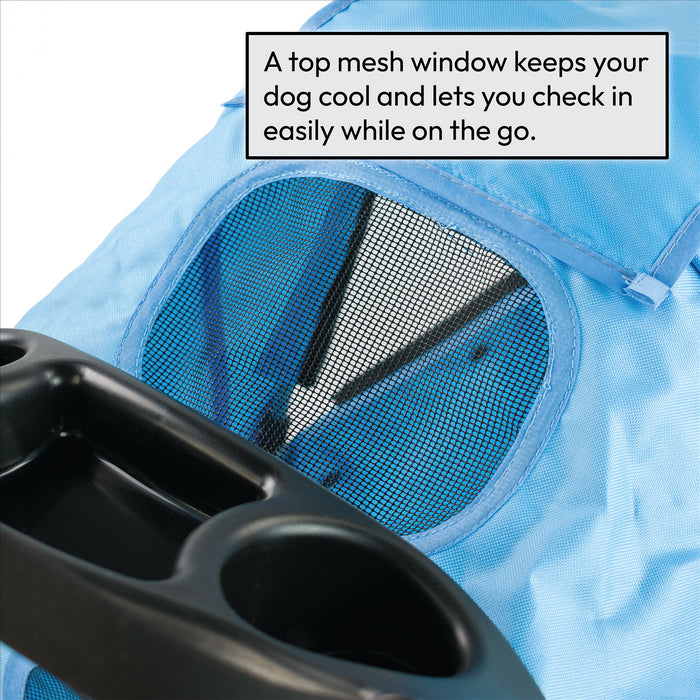 KCT Hooded Pet Stroller with Storage