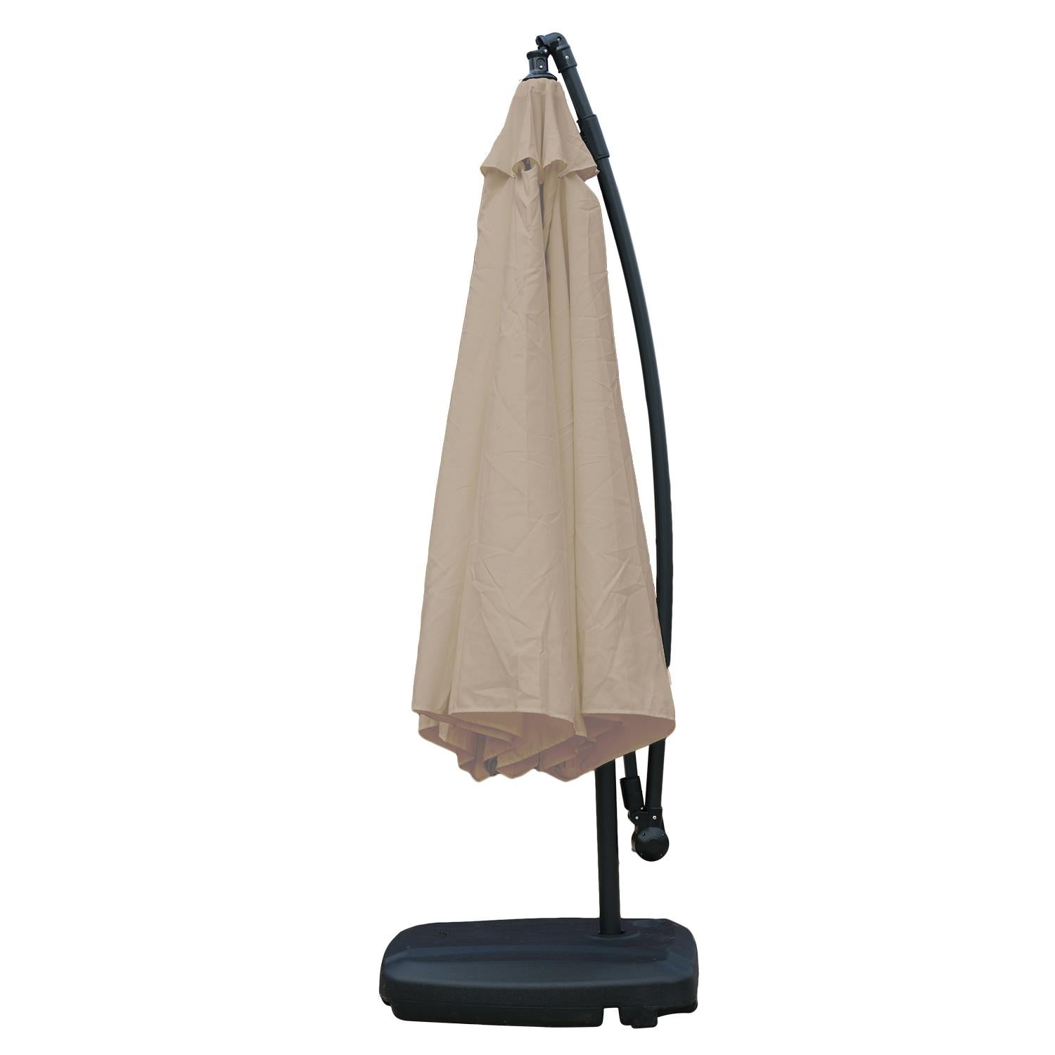 KCT 3m Large Cantilever Garden Parasols with Cover