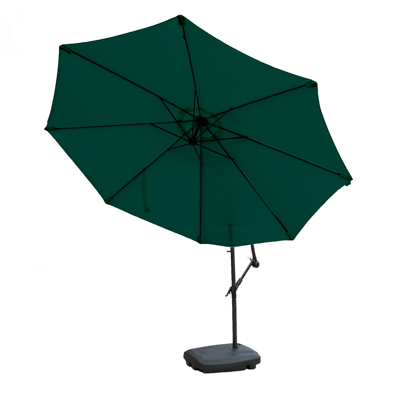 KCT 3m Large Cantilever Garden Parasols with Base and Cover Kit