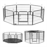 KCT 8 Side Heavy Duty Pet Play Pens Run with Optional Base / Cover