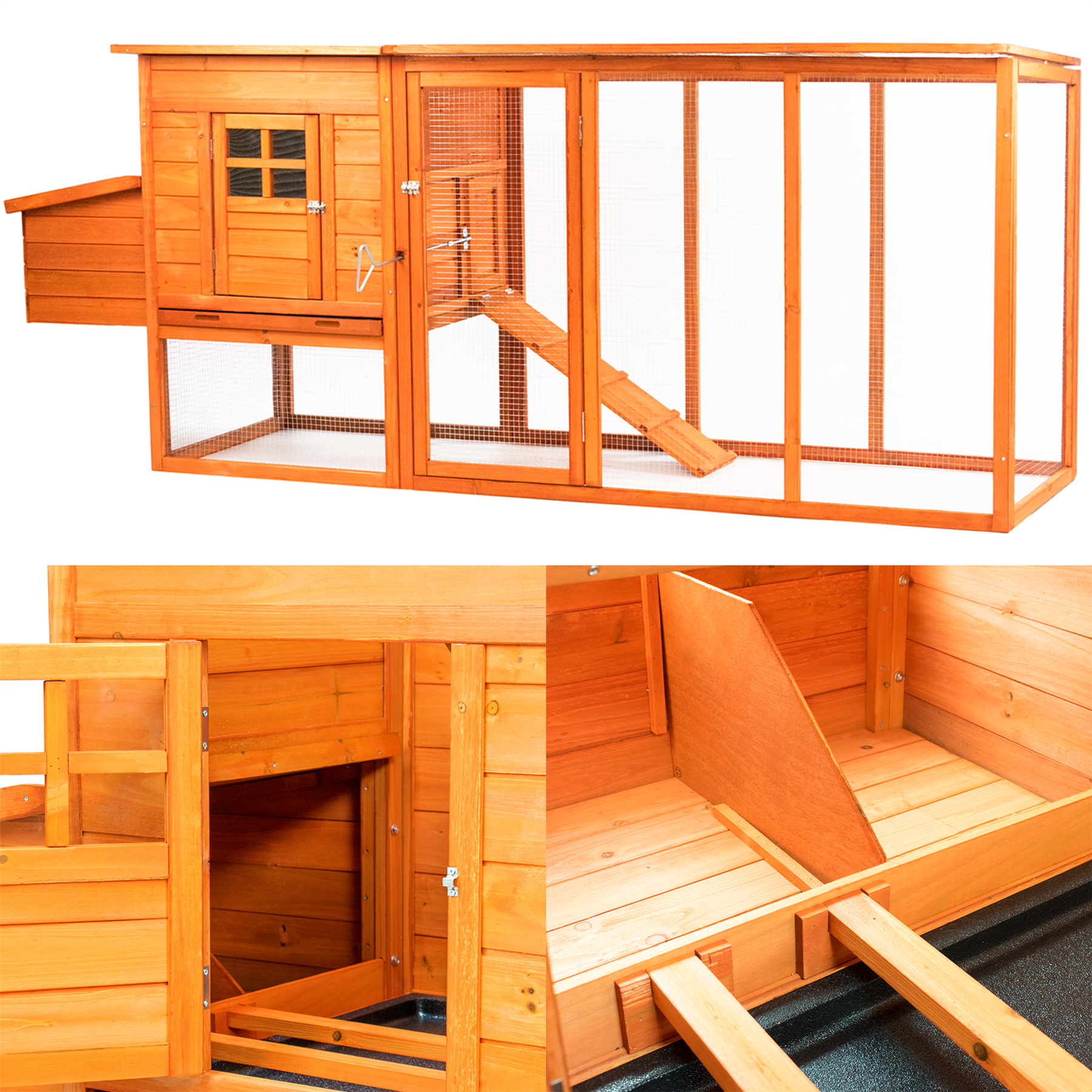 KCT Barcelona Extra Large 8FT Chicken Coop and run