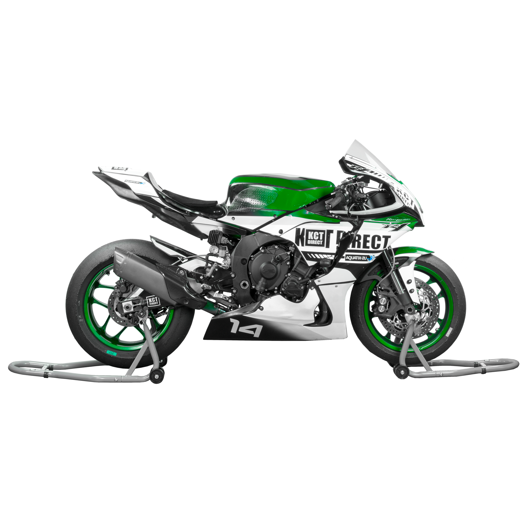 KCT Motorbike Front & Rear Paddock Stand Spool Cradle