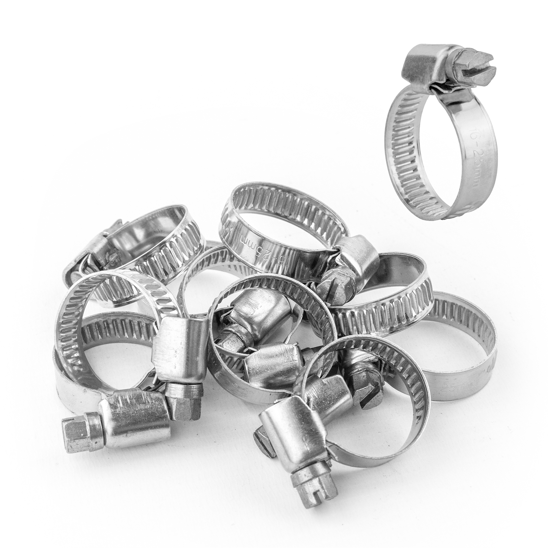 KCT Stainless Steel Hose Pipe Clip Tube Clamps for All types of Hose