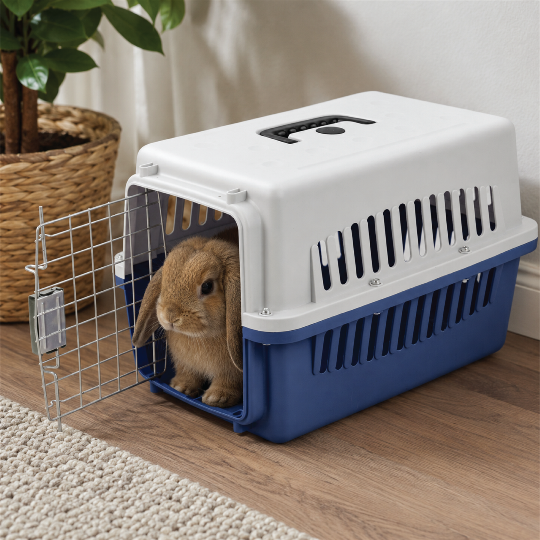 KCT Portable Plastic Pet Carrier Box Cat Dog Puppy Animal Cages