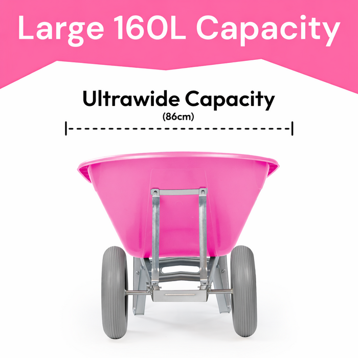 KCT 160L XL Twin Wheelbarrow
