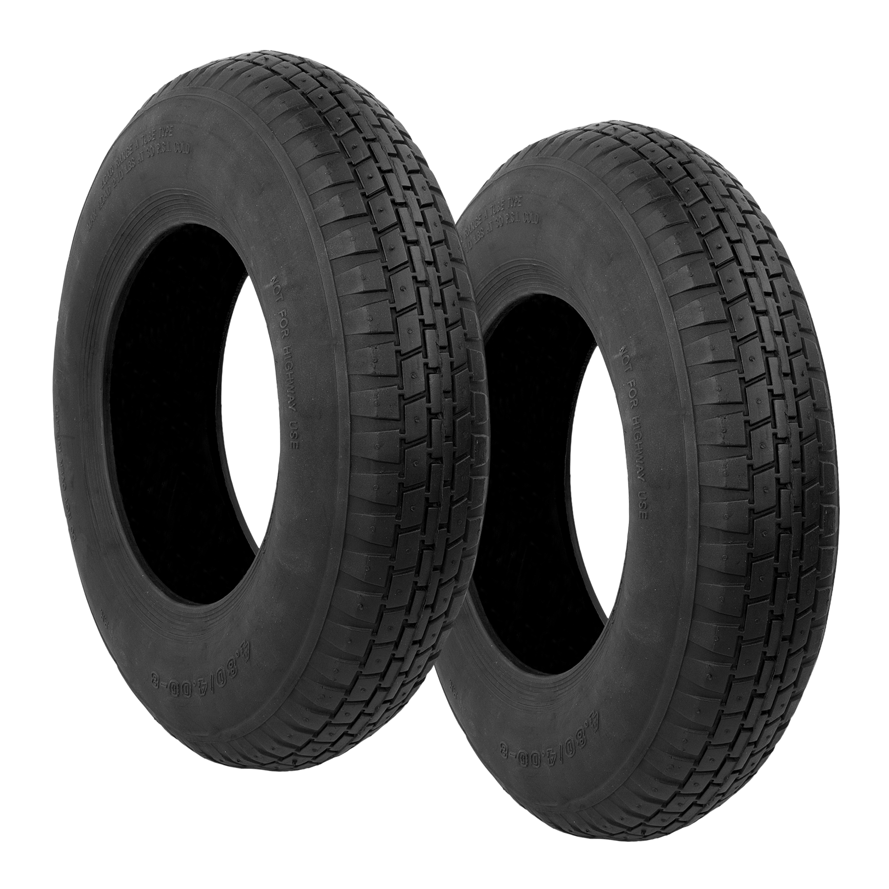 KCT Wheelbarrow Wheel Tyre/Inner Tube Parts (4.80/4.00 - 8) - Fits 16" wheel
