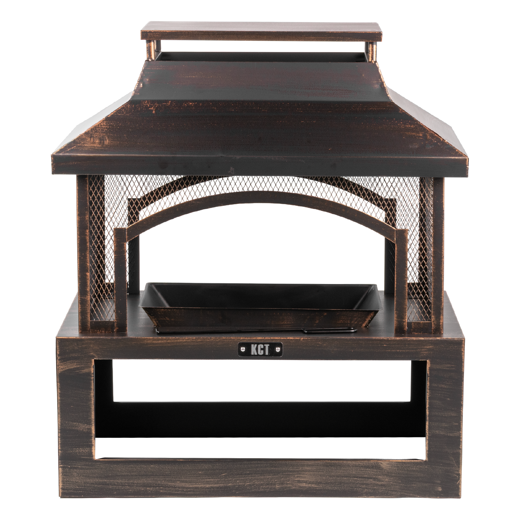 KCT Outdoor Fireplace with Log Store
