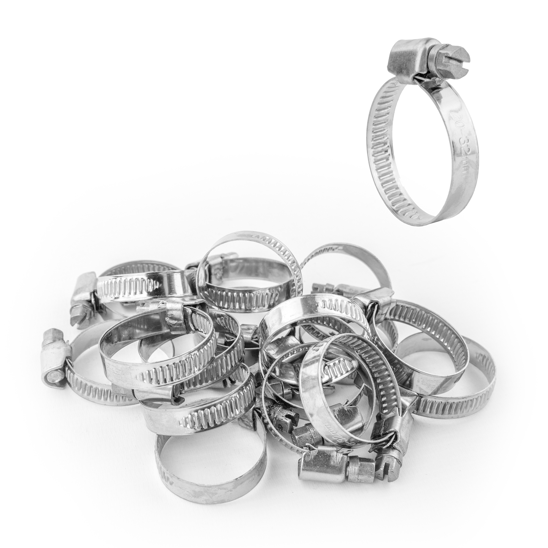 KCT Stainless Steel Hose Pipe Clip Tube Clamps for All types of Hose