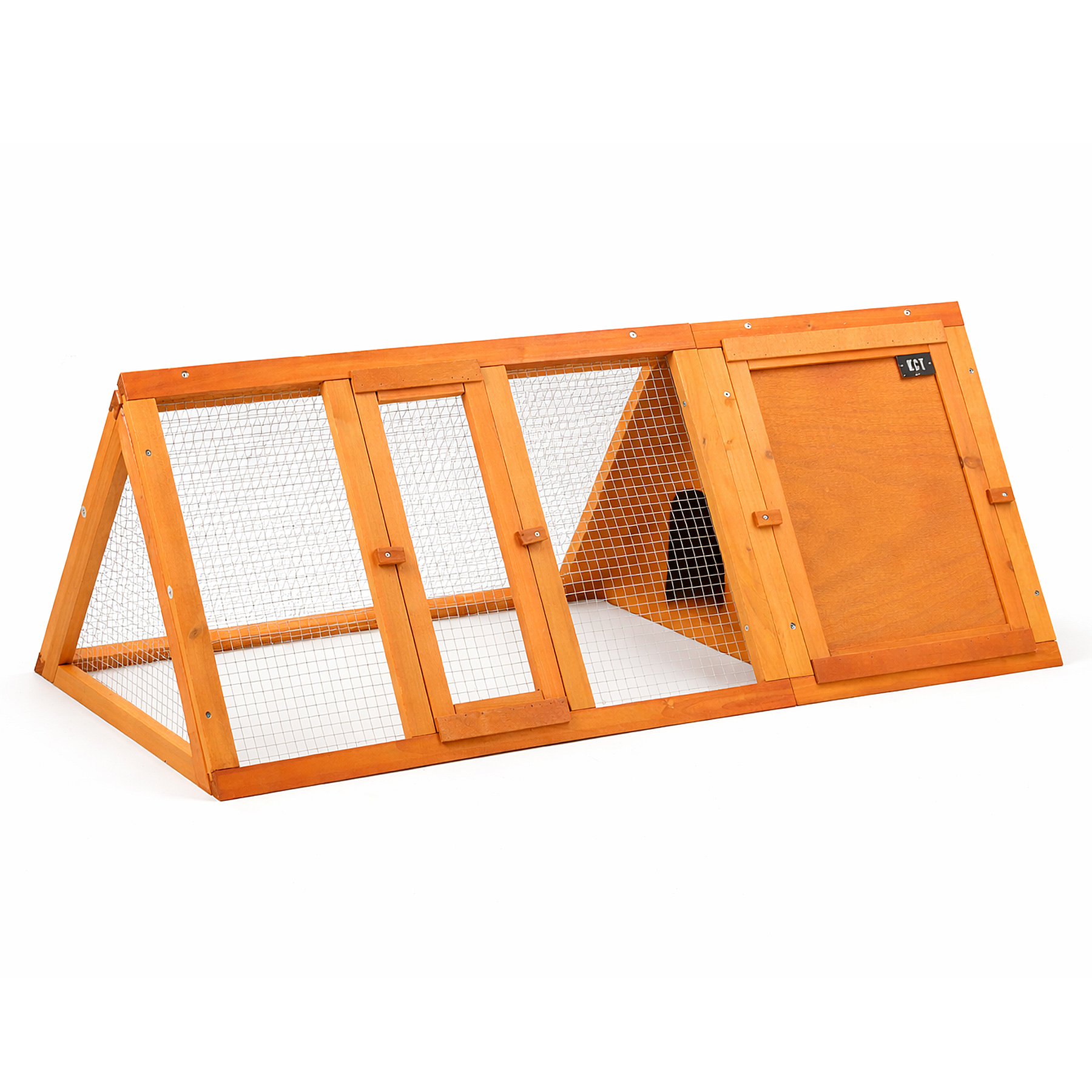 KCT Wooden Apex Roof Rabbit Pet Run