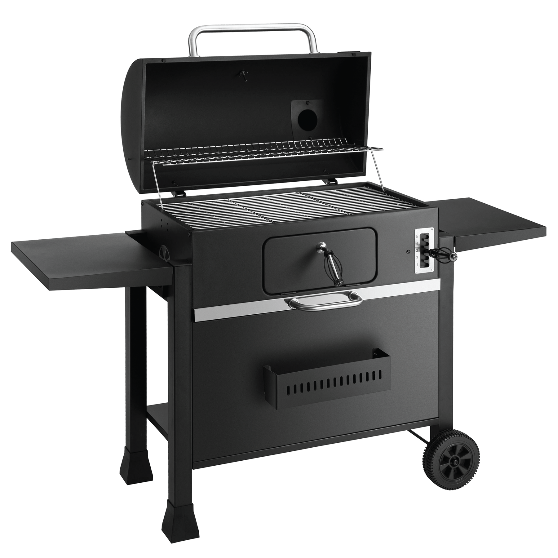 KCT XXL Charcoal BBQ Grill & Smoker with Utensil Tool Kit