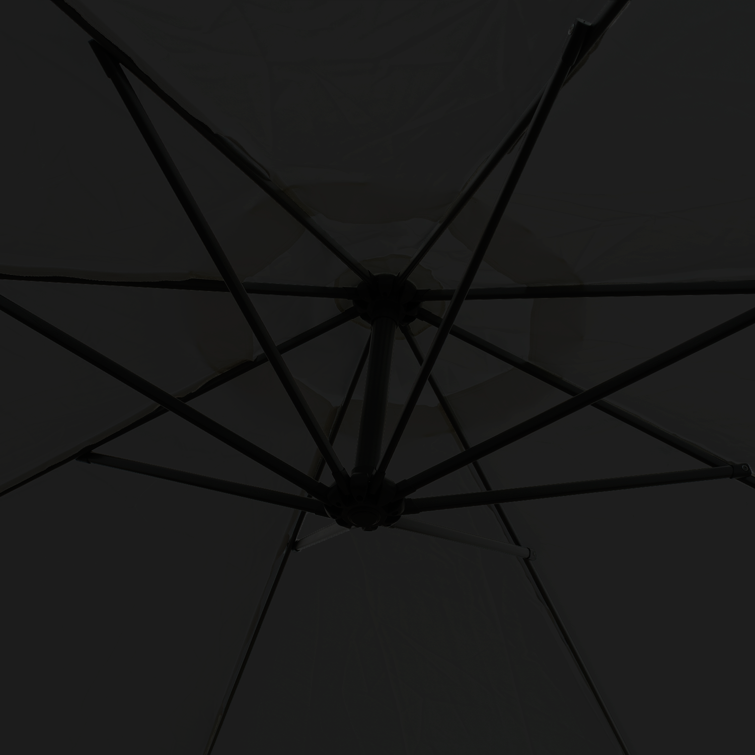 KCT 3m Large Cantilever Garden Parasols with Base