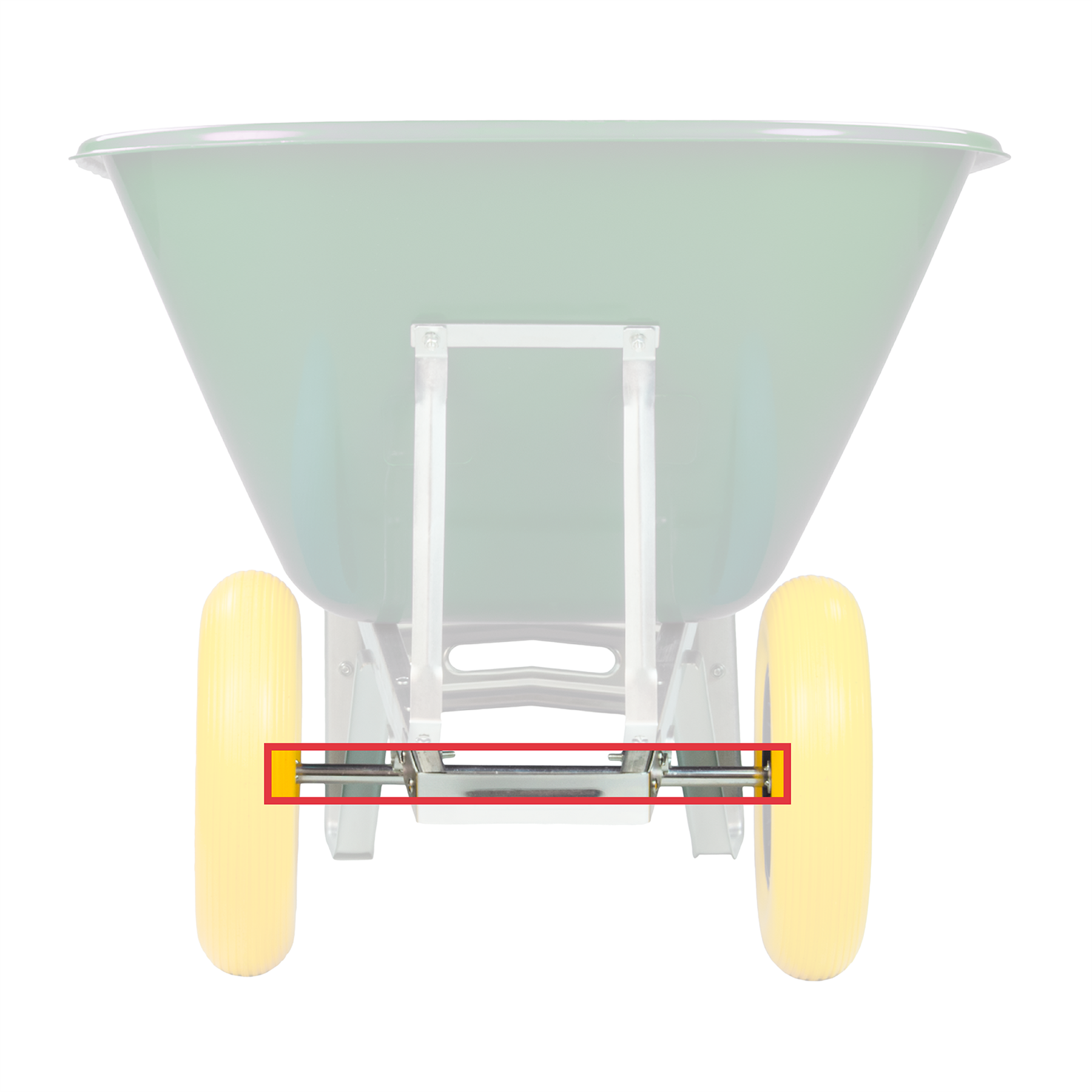 700x20mm Twin Wheel Wheelbarrow Axle
