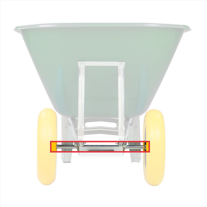 700x20mm Twin Wheel Wheelbarrow Axle