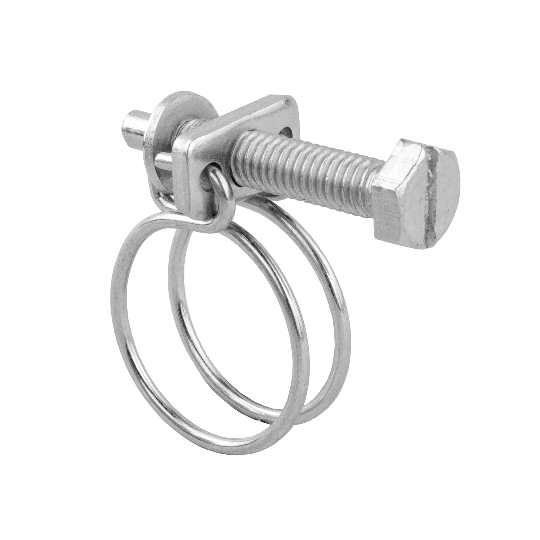KCT Universal Double Wire Hose Clips Pipe Screw Clamps for All Types of Hose