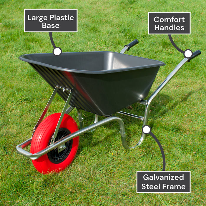 KCT 110 Litre Garden Steel Wheelbarrows