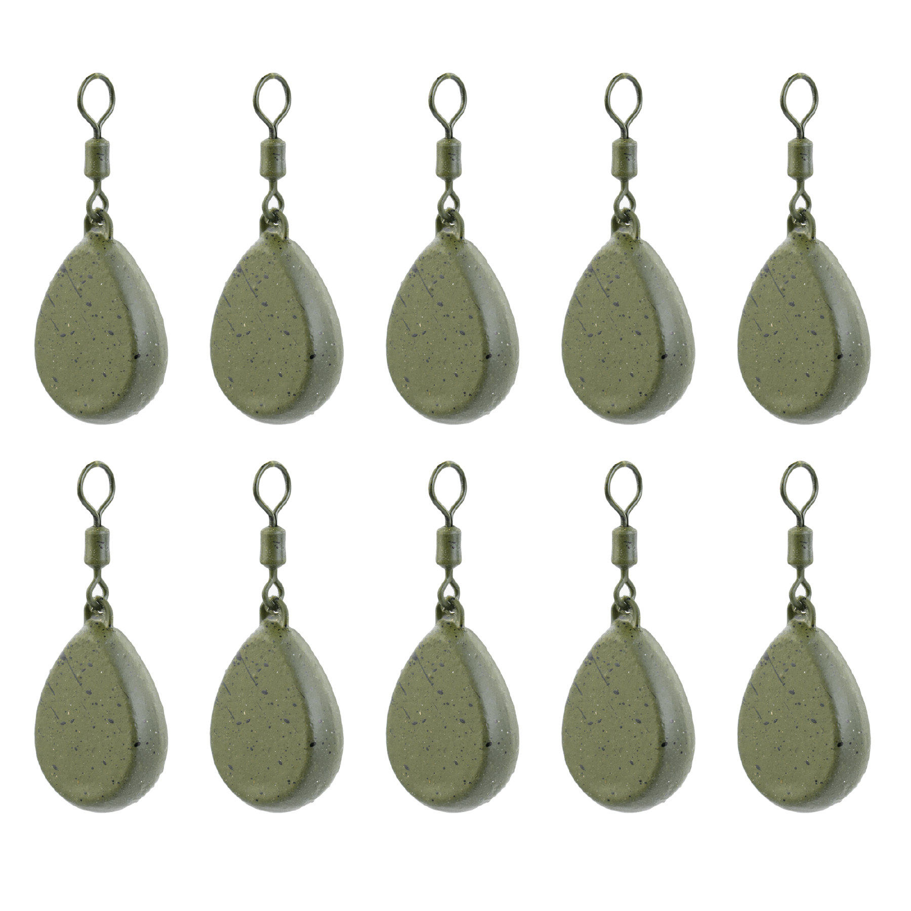 KCT Flat Pear Lead Fishing Weights