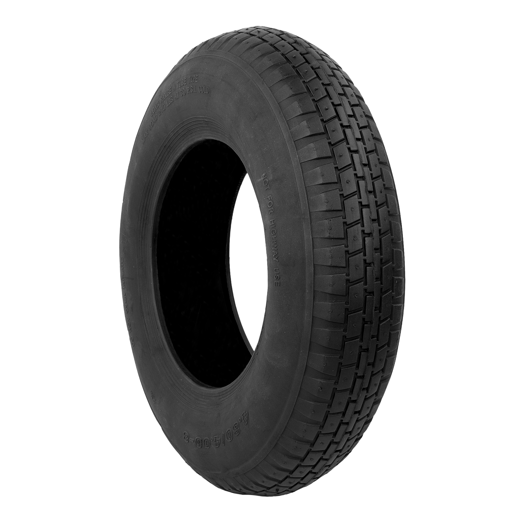 KCT Wheelbarrow Wheel Tyre/Inner Tube Parts (4.80/4.00 - 8) - Fits 16" wheel