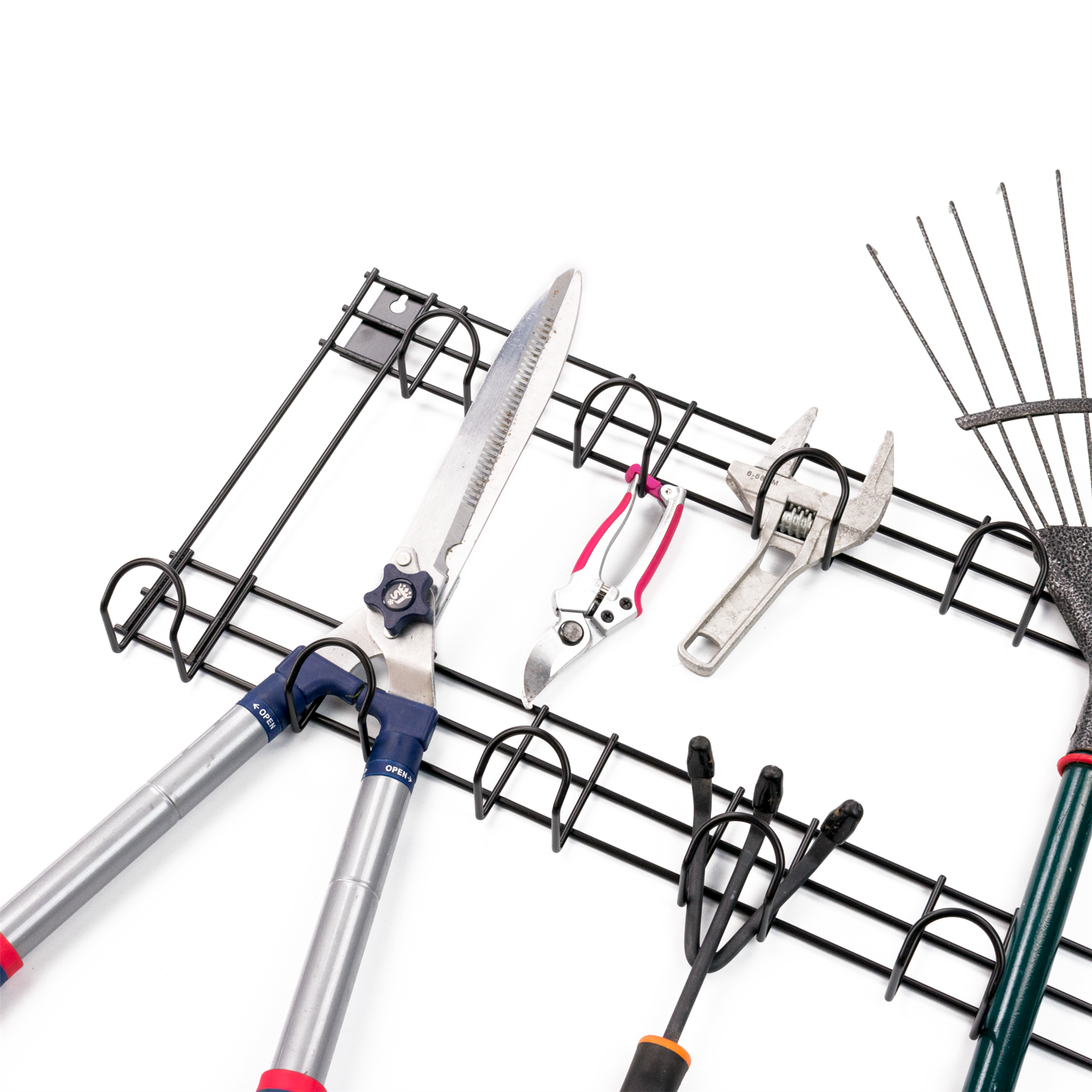 KCT 2 Tier Shed Door Tool Rack Storage
