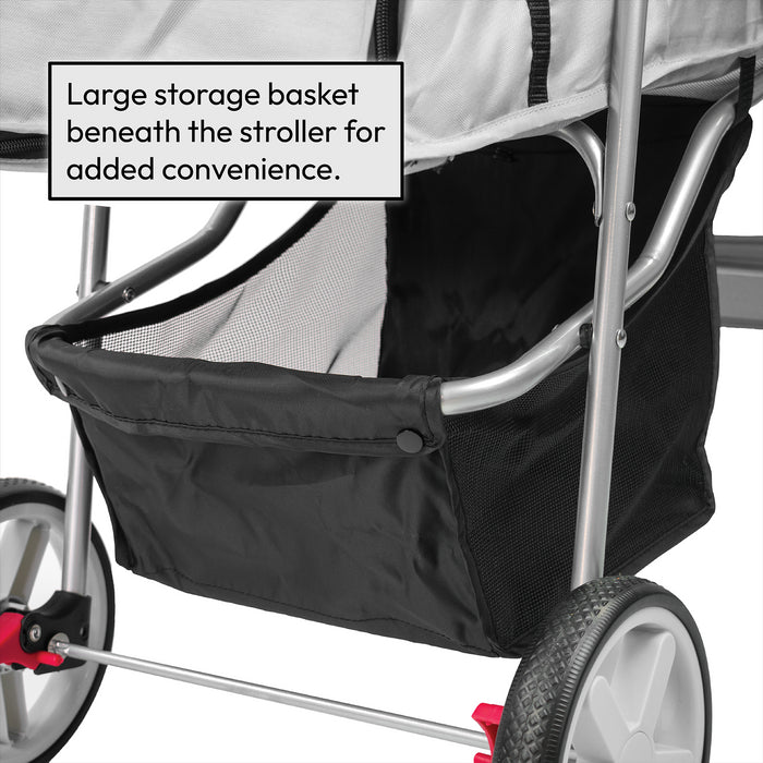 KCT Hooded Pet Stroller with Storage