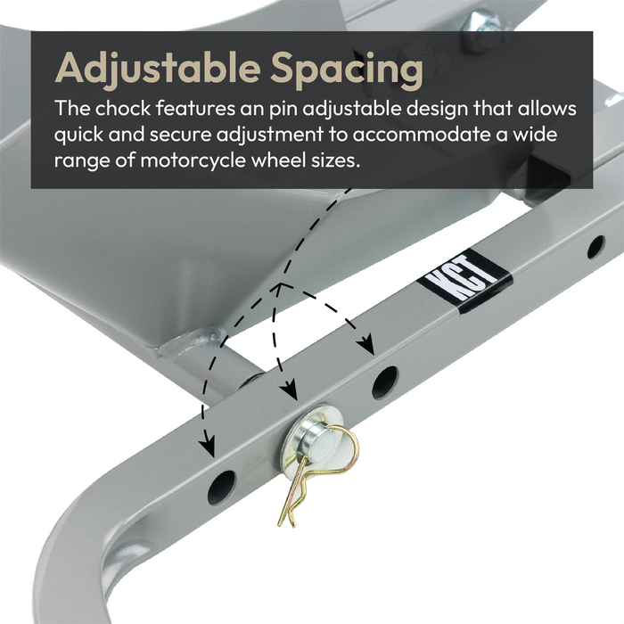 KCT Motorcycle Paddock Wheel Chock Stand