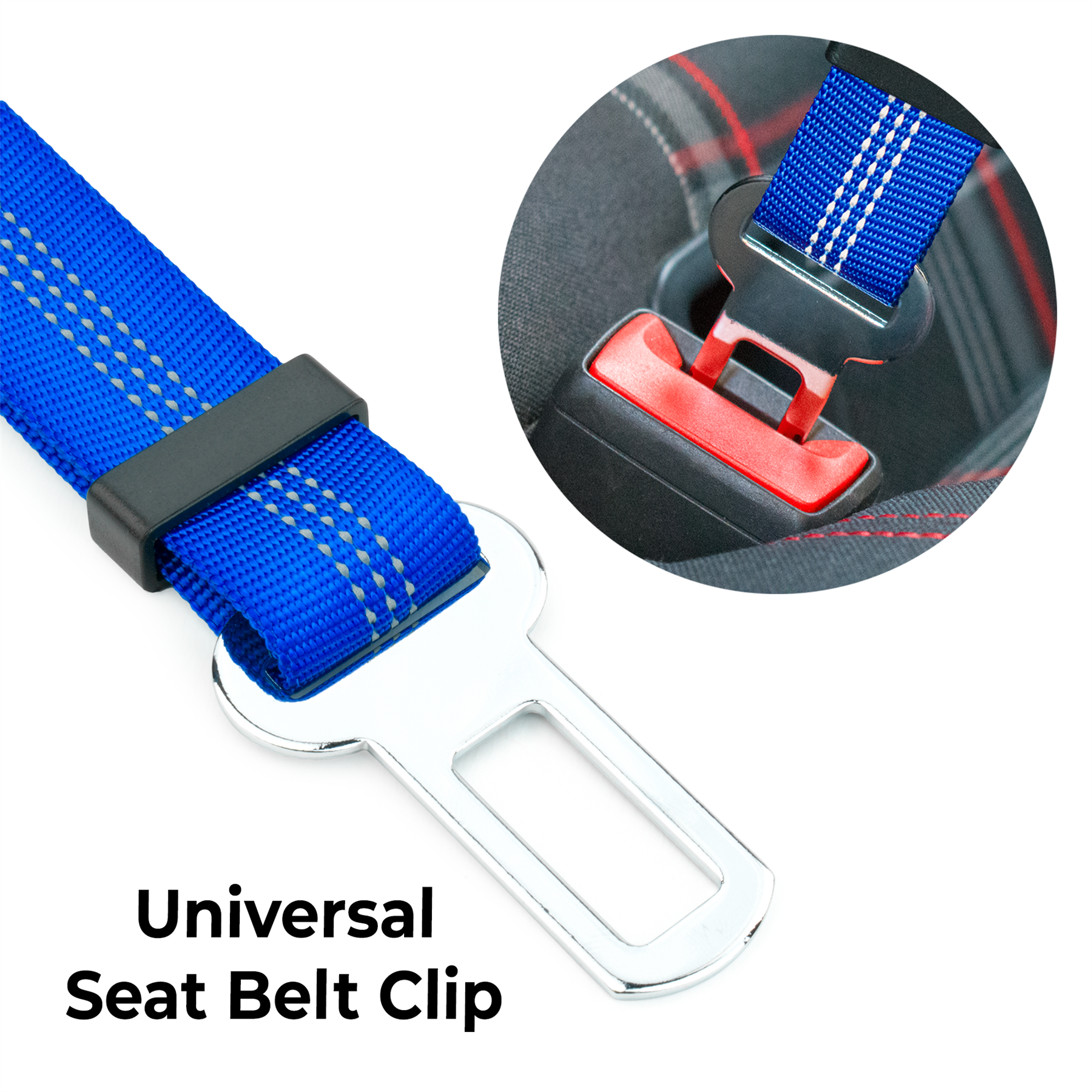 KCT 2 Pack Dog Seat Belt Clips Safety Harness