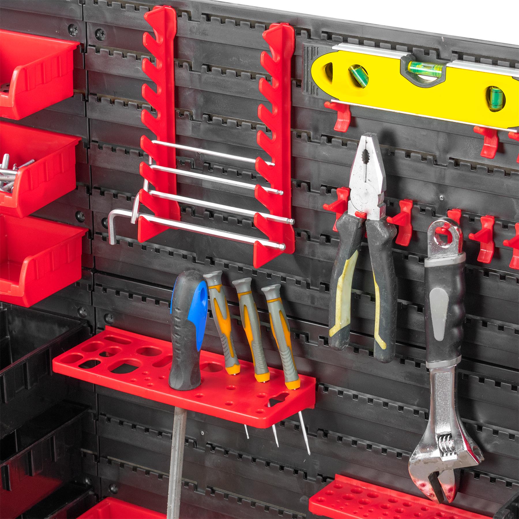 KCT 46pc Wall Mount Storage Bin Organiser