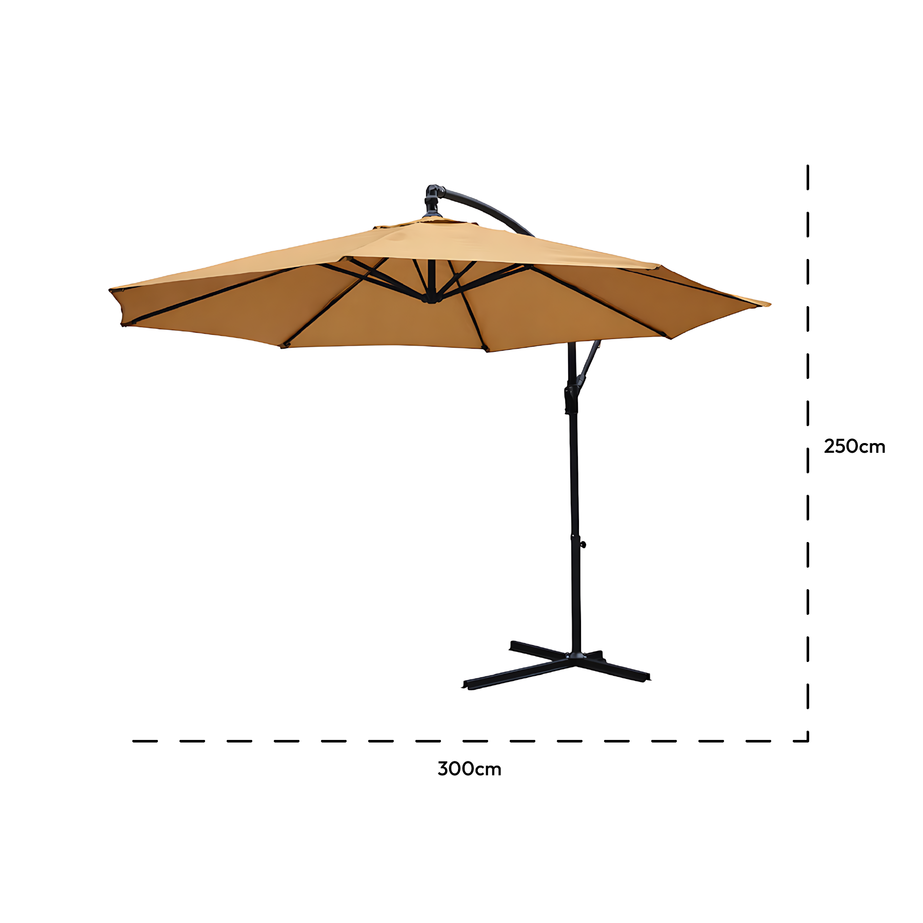 KCT 3m Large Cantilever Garden Parasols Only