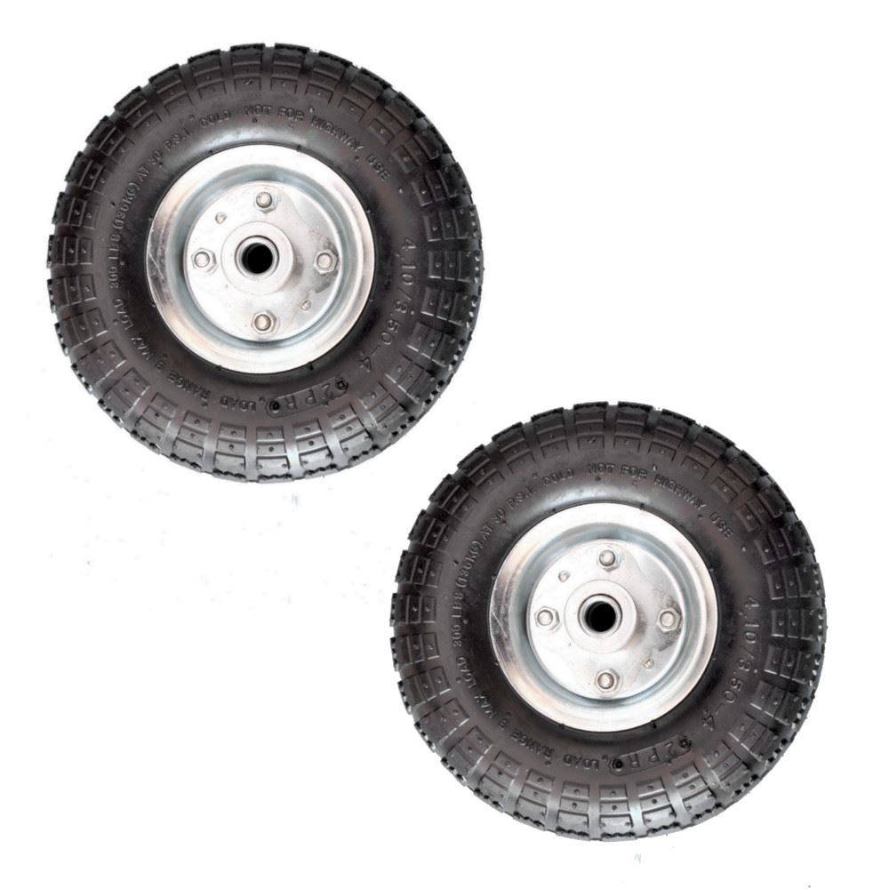 KCT 10" 4.10 /3.50 - 4 - Replacement Garden Trailer Wheel
