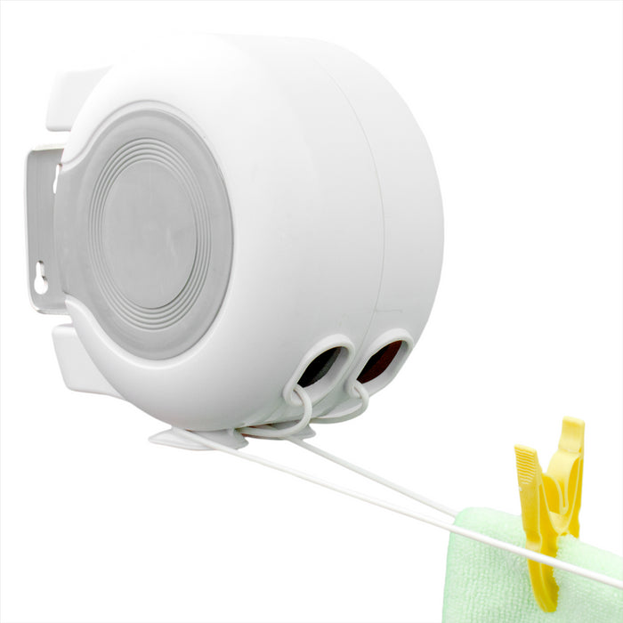KCT Twin Wall Mountable Retractable Washing Line Outdoor Garden Clothes  Airer — KCT Direct