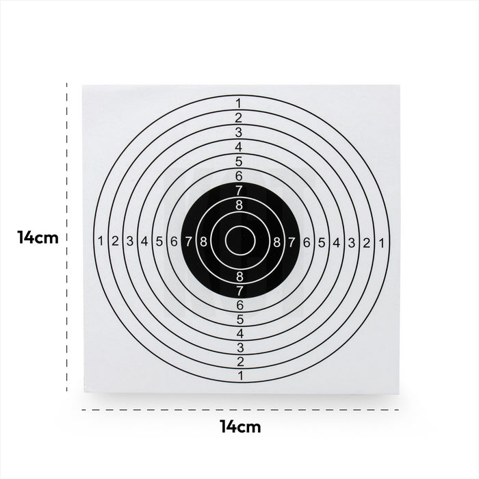 14cm SHOOTING FUNNEL TARGET HOLDER + 50 100 TARGETS AIR RIFLE PISTOL AIRSOFT