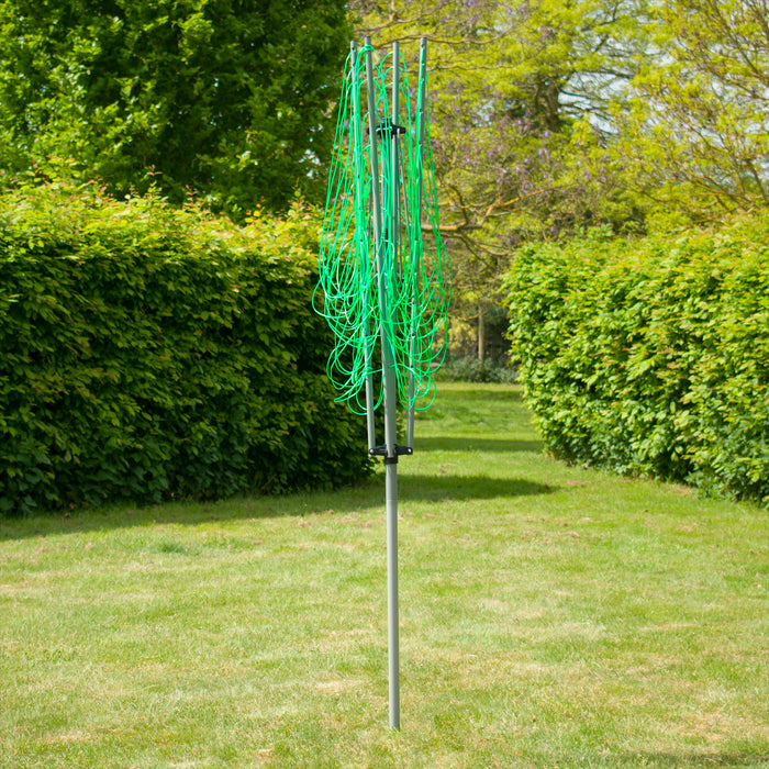 KCT 4 Arm Outdoor Rotary Washing Clothes Line - 50m Drying Area